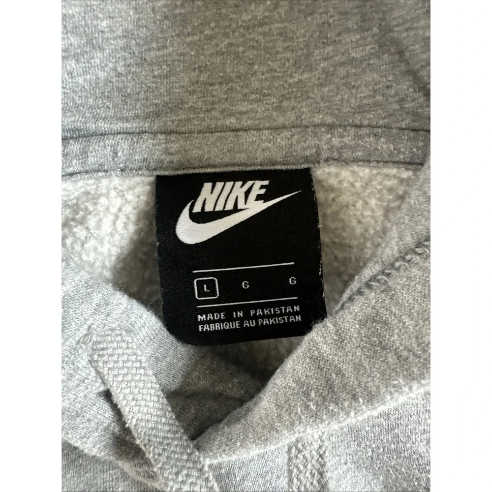 Vintage NIKE Hoodie Sewn Letters Just Do It Mens L  Basketball Sweat‎ colorblock